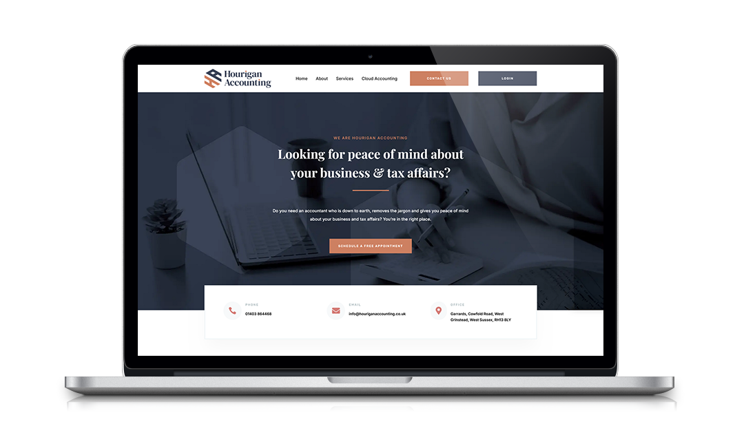 Hourigan-website-design